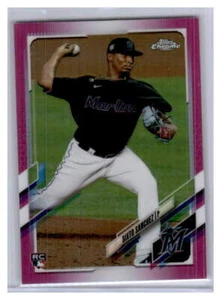2021 Topps Chrome #193 Sixto Sanchez Pink Refractor - Picture 1 of 2
