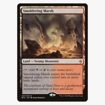 Smoldering Marsh Battle for Zendikar MTG Rare - Image 1 of 2