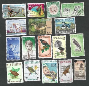 Neuseeland - 17 verschiedene gebrauchte Briefmarken - Bild 1 von 1