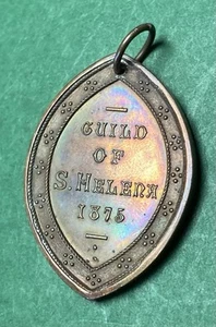 The Army Guild of St Helena Vintage Mitglieder Kupfer Medaille Anhänger 1875 3,5cm - Bild 1 von 3