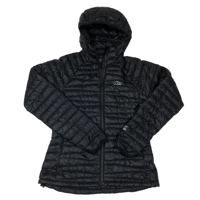 LL Bean Womens Goose Down 850 Downtek Black Ultralight Hooded Puffer Jacket XS - Image 1 of 4