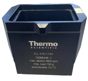 Thermo Scientific 75006446 Z 4600 Rpm 750 Gram Max Centrifuge Bucket W/ Inserts - Imagen 1 de 7