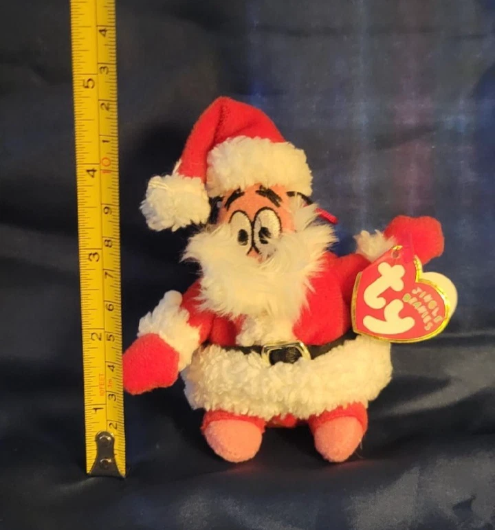 Spongebob Squarepants PATRICK CLAUS mini plush by TY Jingle Beanies - Image 1 of 1