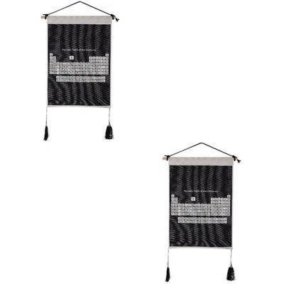  2 Pieces Periodensystem Der Elemente Plakat Im Klassenzimmer Schulbedarf - Bild 1 von 4