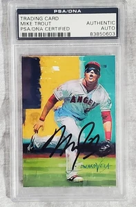 2014 Mike Trout Autograph PSA AUTO Edward Vela 24/25 Signed - Picture 1 of 4