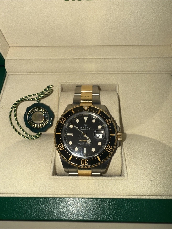 Rolex Sea-Dweller 126603 Oro 18k 43mm Dos Tonos Oyster Esfera Negra Acero Juego Completo Foto 1 de 4