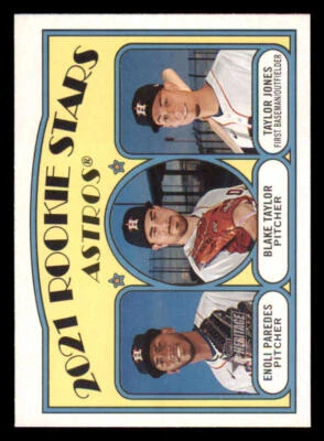 2021 Topps Heritage #211 Enoli Paredes RC/Blake Taylor RC/Taylor Jones RC - Image 1 of 2
