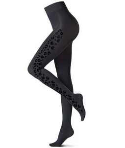 Oroblu BLACK Wild Velvet printed tights, Size Small/Medium - Picture 1 of 1