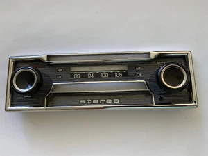 BECKER MEXICO STEREO CASSETTE CHROME BEZEL FACEPLATE BECKER MEXICO STEREO OEM🟠 - Picture 1 of 12