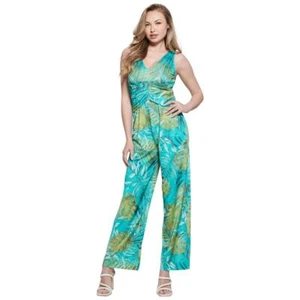 Guess tuta jumpsuit verde acquamarina articolo Poplia W3GD0C KBAC2 tuta slim NEW - Imagen 1 de 4