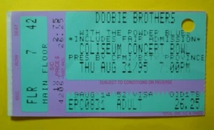  *DOOBIE BROTHERS* Used 1995 CONCERT TICKET Stub *Vancouver CANADA Powder BLUES - Bild 1 von 2