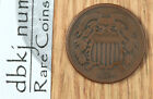 1864 Two Cent Piece 2¢ - Large Motto - G Good - Civil War Era Coin