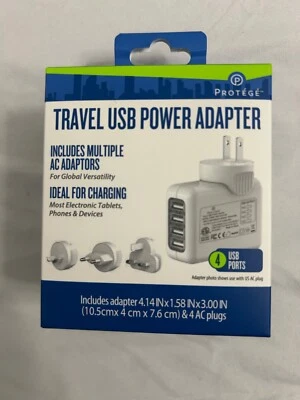 *Sellado de fábrica* Adaptador de corriente USB de viaje Foto 1 de 3