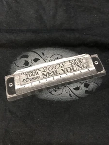 Vintage T Shirt - Neil Young Continental Tour Local Crew Black 2008 XL - Picture 1 of 5