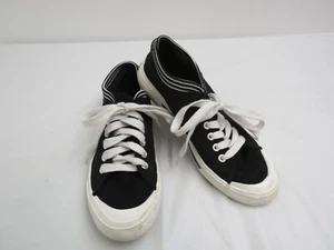 ZAPATILLAS DE TELA AMERICAN EAGLE BLANCAS Y NEGRAS CON PUNTA DE GOMA TALLA 8 - Imagen 1 de 4