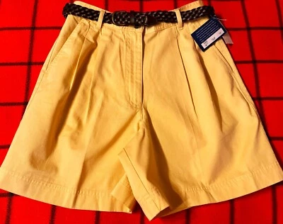 Shorts casuais novo com etiquetas Club Room (adolescentes) 10 (cintura 28"") Premium Wear com cinto de couro - Imagem 1 de 4