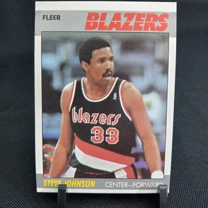 1987 Fleer Basketball Card #57 Steve Johnson Portland Trail Blazers (1A354) - Picture 1 of 3