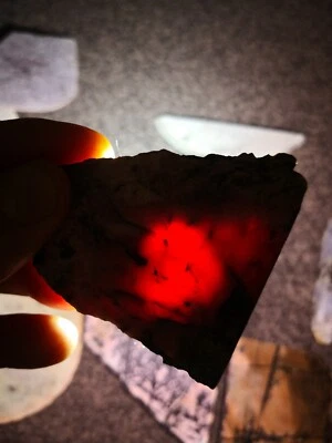 Pink Rhodonite New Zealand slab stone cabbing lapidary - Image 1 of 4