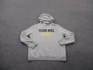 Nike Hoodie Sweatshirt Boys XL Gray Swoosh Pocket Pullover Athletic Casual Youth - Picture 1 of 10