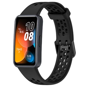 Breathable Silicone Watch Band Strap Bracelet Accessories for Huawei Band8 - Picture 1 of 45