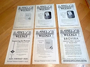 6-ABEL'S PHOTOGRAPHIC WEEKLY Magazines - 1928 / 1929 / 1932 - Foto 1 di 12