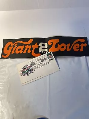 1989 World Series 4th Day Cover w/Giant Lover Sticker - Image 1 of 4