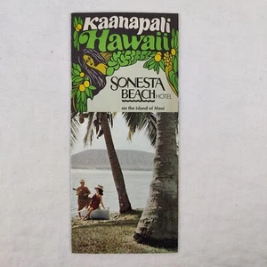 Rare Collectable Vintage 1960's KAANAPALI HAWAII Brochure SONESTA BEACH ON MAUI - Picture 1 of 12