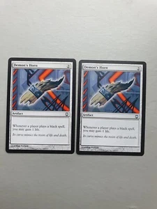 Demon's Horn x2 , MTG Darksteel (2004) Uncommon Artifact  NM - Picture 1 of 2