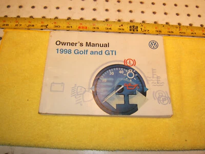 Volkswagen 1998 Golf y GTI genuino VW propietario OEM 1 solo manual, Golf y GTI Foto 1 de 4