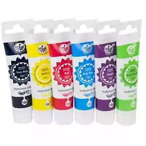 ProGel Lebensmittelfarbe Rainbow Dust Set 6 Farben a 25g Gelfarbe Farbe - Bild 1 von 7