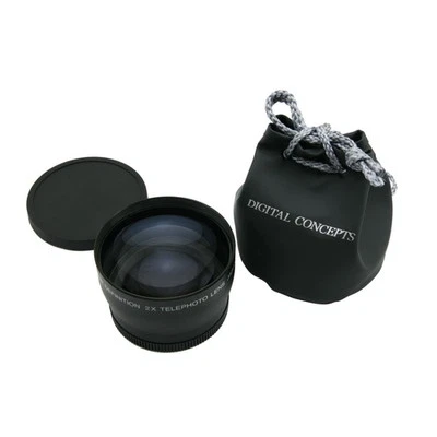 67mm 2.0X Magnification Telephoto Lens HD Magnifier Glass for DSLR Camera - Image 1 of 4