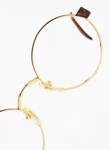 BYBLOS B513 oro/tartaruga vintage montatura round occhiali 1990s👓Unisex - Foto 1 di 21
