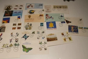 1983 FDC COLL x 18 BUTTERFLIES,WILDLIFE,FOLKLORE,EXPLORERS,AAT,WILDLIFE,XMAS - Picture 1 of 1