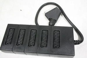 5 fach Scart Verteiler Adapter Stecker TV, Video Splitter Weiche - Bild 1 von 3