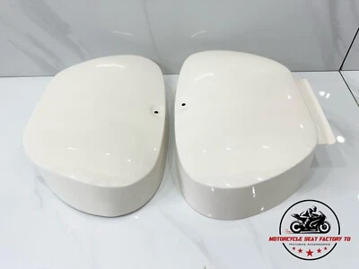 Honda Dream 305 Dream 305CC Two Side Cover White Color Honda CA 77 CA77 Steel. - Image 1 of 4