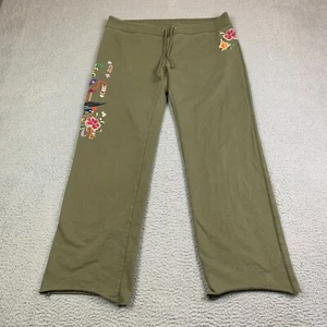 Vintage Lucky Brand Sweatpants Womens XL Japanese Inspired Embroidered Y2K - Picture 1 of 13