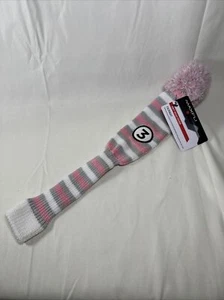 1 NEU UNIVERSAL KNIT + POM FAIRWAY 3 HOLZ GOLF HEADCOVER MAXFLI PINK GRAU - NEU - Bild 1 von 5