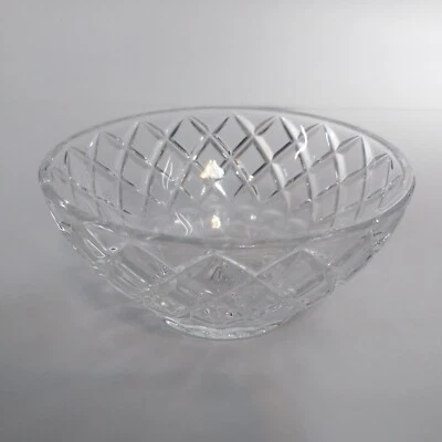 Vintage Lenox Crystal Small Bowl 5 inch- Diamond Pattern - Image 1 of 4
