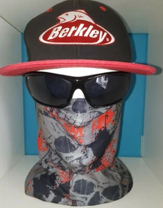Skulls bandana Grey/red fishing,motorbike,ski mask,camping face sock face cover - Picture 1 of 7