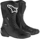 Alpinestars Smx S Sport Motorcycle Boots Size 40 Racing with Grinder Black