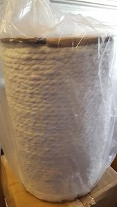 Fiberfrax 0,250 Zoll Durchmesser x 100 Fuß DREHTES SEIL  - Bild 1 von 2