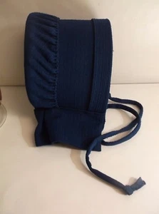 Authentic Hand Made Amish Child's Girl's Bonnet Blue Costume Reenactment Ohio - Picture 1 of 4