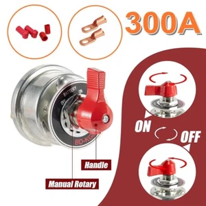 300A 12V High Current Master Battery Disconnect Switch Heavy Duty Power Cut Off - Picture 1 of 14
