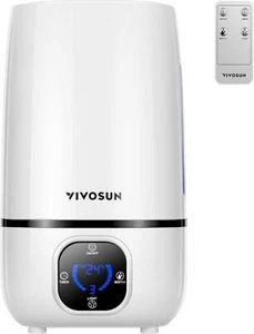 VIVOSUN 4L Air Cool Mist Ultrasonic Humidifier Essential Oil Diffuser 183ft³ - Picture 1 of 7