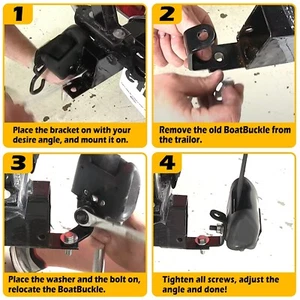 Bzumperyz Universal Mounting Bracket for Boat Trailer 3-Sided Bracket for... - Foto 1 di 7