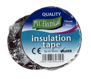 Quality 6 Rolls Electrical PVC Insulation Tape 19mm x 20m Brown - BS EN 60454 - Picture 1 of 3