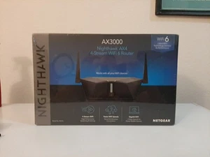 NETGEAR Nighthawk AX3000 4-Stream Dual-Band Wi-Fi 6 Router - RAX35-100NAS - Picture 1 of 3