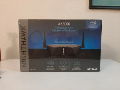 NETGEAR Nighthawk AX3000 4-Stream Dual-Band Wi-Fi 6 Router - RAX35-100NAS - Image 1 of 3