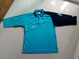 Vtg 90s Florida Marlins MLB Starter 2/3 Sleeve Polo Jersey Size Large - Picture 1 of 12