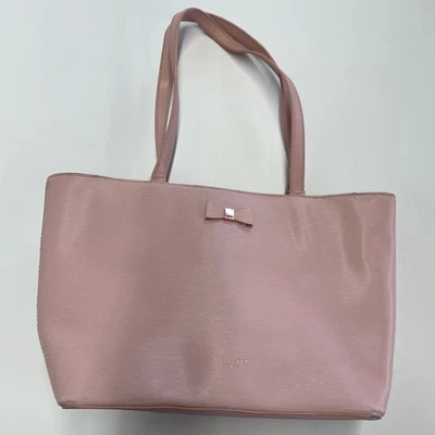 Ted Baker Purse Womens Pink Deannah Bow Leather Tote Shopper Hand Bag - Image 1 of 4